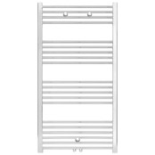 Handdoekradiator Belrad Chroom 120x60cm 431 Watt Midden aansluiting