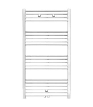 BELRAD Handdoekradiator Belrad Chroom 120x60cm 431 Watt Midden aansluiting