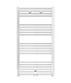 Handdoekradiator Belrad Chroom 120x60cm 431 Watt Midden aansluiting