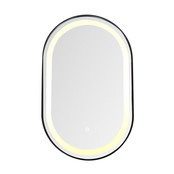 Badkamerspiegel Ovaal Dortmund Goud 50x100cm Led-verlichting 3 kleuren Touch bediening incl. verwarming