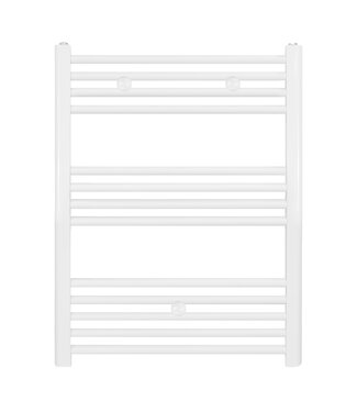 BELRAD Handdoekradiator Wit Belrad Links - Rechts 80x50 cm 352 Watt Link/Rechts aansluiting