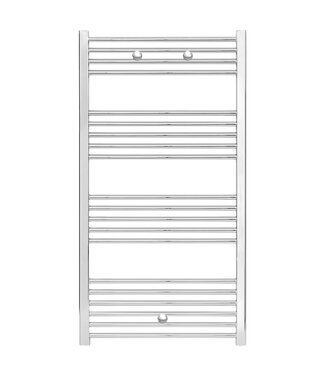 BELRAD Handdoekradiator Belrad Chroom L/R 120x60cm  391 WATT Links - Rechts aansluiting