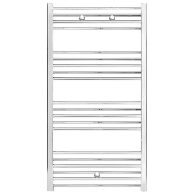 Handdoekradiator Belrad Chroom L/R 120x60cm  391 WATT Links - Rechts aansluiting Handdoekradiator Belrad Chroom L/R 120x60cm  391 WATT Links - Rechts aansluiting