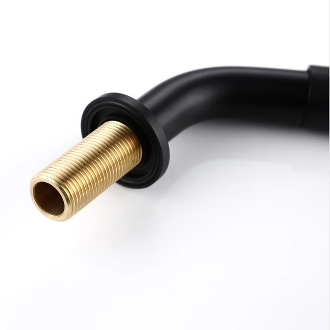 Fonteinkraan Inbouw Zwart Mat Donna 2.0. korte uitloop Messing