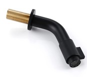 Fonteinkraan Inbouw Zwart Mat Donna 2.0. korte uitloop Messing