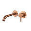 SANI-SUPPLY Wastafelkraan inbouw Largo Mat Zwart 20cm uitloop Messing