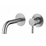 SANI-SUPPLY Wastafelkraan inbouw Largo RVS 304 20cm uitloop Messing