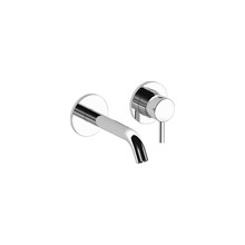 Wastafelkraan inbouw Largo Chroom 20cm uitloop Messing