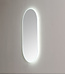 Badkamerspiegel Ovaal Lana Zwart 90x45x3cm Anti-condens LED-verlichting 3-kleuren dimbaar touch sensor
