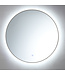 SANI-SUPPLY Badkamerspiegel Rond Lara Gunmetal 100cm Touch schakelaar led-verlichting dimbaar 3 kleuren