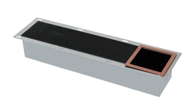 Inbouw Reserve toiletrolhouder Goud Geborsteld - RVS 66x14x12 cm Inbouw Reserve toiletrolhouder Goud Geborsteld - RVS 66x14x12 cm