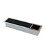 Inbouw Reserve toiletrolhouder Gun Metal - RVS 66x14x12 cm