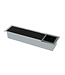 Inbouw Reserve toiletrolhouder Gun Metal - RVS 66x14x12 cm