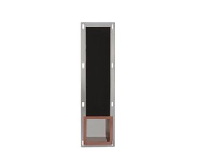 Inbouw Reserve toiletrolhouder Brons Geborsteld - RVS 66x14x12 cm