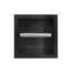 SANI-SUPPLY Inbouw Toiletrolhouder Gunmetal 13,5x13x9 cm zonder klep RVS