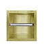 Inbouw Toiletrolhouder Goud geborsteld 13,5x13x9 cm zonder klep RVS