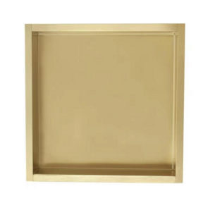 Nisjes Badkamer Effeze Goud Geborsteld 30x30x7 cm Inbouw wandnis RVS