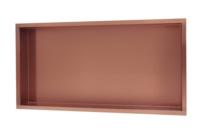 Nisjes Badkamer Effeze Goud Geborsteld 30x60x7 cm Inbouw wandnis RVS