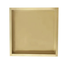 Nisjes Badkamer Effeze Goud Geborsteld 30x60x7 cm Inbouw wandnis RVS