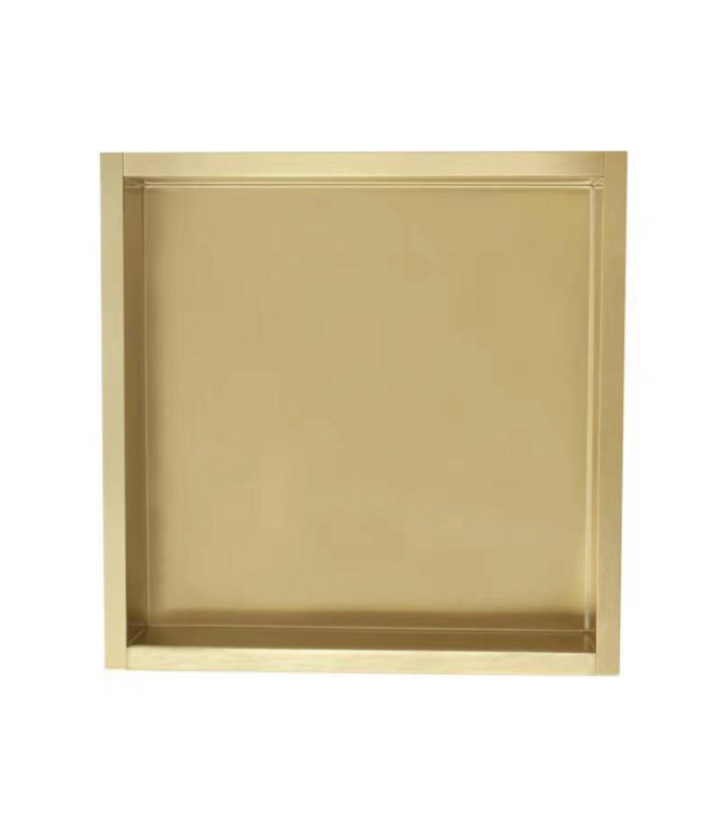 Nisjes Badkamer Effeze Goud Geborsteld 30x60x7 cm Inbouw wandnis RVS