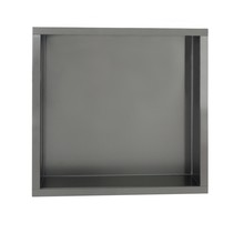 Nisjes Badkamer Effeze Gunmetal 30x60x7 cm Inbouw wandnis RVS