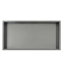 Nisjes Badkamer Effeze Gunmetal 30x60x7 cm Inbouw wandnis RVS