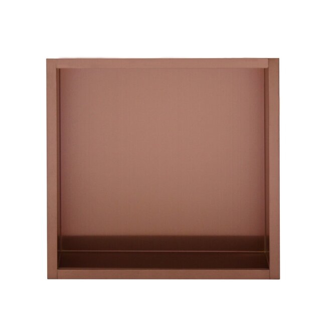Nisjes Badkamer Effeze Gunmetal 30x30x7 cm Inbouw wandnis RVS Nisjes Badkamer Effeze Gunmetal 30x30x7 cm Inbouw wandnis RVS