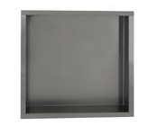 Nisjes Badkamer Effeze Gunmetal 30x30x7 cm Inbouw wandnis RVS Nisjes Badkamer Effeze Gunmetal 30x30x7 cm Inbouw wandnis RVS