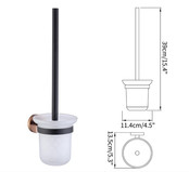 Toilet Accessoires set Copper Lux Zwart & Koper Toiletborstelhouder Reserverolhouder Toiletrolhouder  handdoekhaak Toilet Accessoires set Copper Lux Zwart & Koper Toiletborstelhouder Reserverolhouder Toiletrolhouder  handdoekhaak