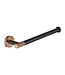 Toilet Accessoires set Copper Lux Zwart & Koper Toiletborstelhouder Reserverolhouder Toiletrolhouder  handdoekhaak