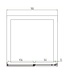 Douchedeur Collins Nisdeur Draaideur 80x200cm Mat Zwart Antikalk Helderglas 8mm Veiligheidsglas Easy Clean