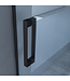 Douchedeur Collins Nisdeur Draaideur 80x200cm Mat Zwart Antikalk Helderglas 8mm Veiligheidsglas Easy Clean