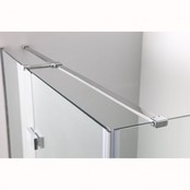 Douchecabine Wies 100x90cm Rechthoek Draaideur Antikalk Helder Glas Chroom Profiel 8mm Veiligheidsglas Easy Clean
