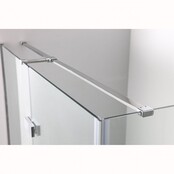 Douchecabine Wies 110x100cm Rechthoek Draaideur Antikalk Helder Glas Chroom Profiel 8mm Veiligheidsglas Easy Clean