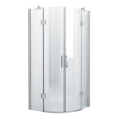 Douchecabine Kwartrond Draaideur 100x100x200cm Antikalk Helder Glas Chroom Profiel 8mm Veiligheidsglas Easy Clean