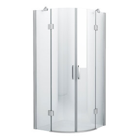 Douchecabine Kwartrond Draaideur 100x100x200cm Antikalk Helder Glas Chroom Profiel 8mm Veiligheidsglas Easy Clean