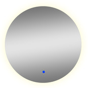 Badkamerspiegel München 100cm Rond LED-verlichting - Spiegelverwarming - Touch bediening