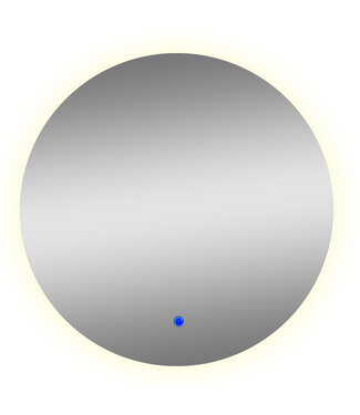 FABRIECIO Badkamerspiegel München 100cm Rond LED-verlichting - Spiegelverwarming - Touch bediening