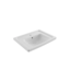 Bocchi Keramische Wastafel Taormina 100x49x4cm Wit vrij ophangbaar met kraangat en overloop