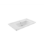 Bocchi Keramische Wastafel Taormina 100x49x4cm Wit vrij ophangbaar met kraangat en overloop