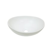 Fabriecio Rennes Waskom Ovaal 40x33x14cm Wit Glans Keramiek