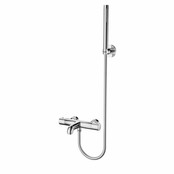 Badkraan set Mila Chroom Exclusieve Thermostatische Badkranen met Handdouche Badkraan set Mila Chroom Exclusieve Thermostatische Badkranen met Handdouche
