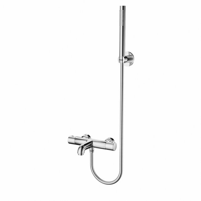 Badkraan set Mila Chroom Exclusieve Thermostatische Badkranen met Handdouche Badkraan set Mila Chroom Exclusieve Thermostatische Badkranen met Handdouche