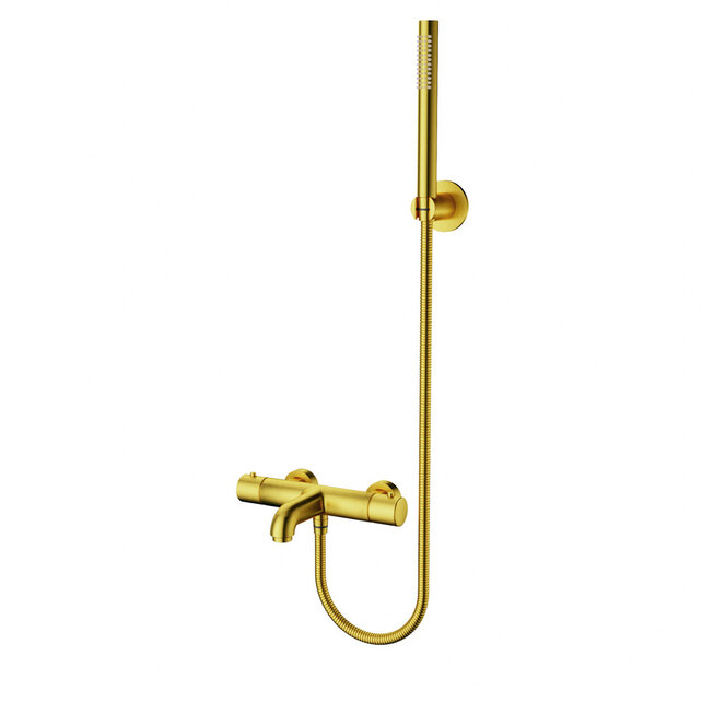 Badkraan set Mila Chroom Exclusieve Thermostatische Badkranen met Handdouche Badkraan set Mila Chroom Exclusieve Thermostatische Badkranen met Handdouche