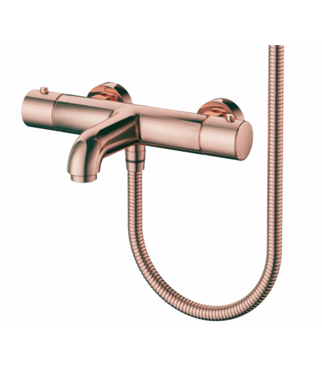 Badkraan set Mila Chroom Exclusieve Thermostatische Badkranen met Handdouche