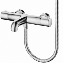 Badkraan set Mila Chroom Exclusieve Thermostatische Badkranen met Handdouche