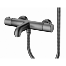 Badkraan set Mila Gun Metal Exclusieve Thermostatische Badkranen met Handdouche