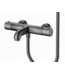 Badkraan set Mila Gun Metal Exclusieve Thermostatische Badkranen met Handdouche