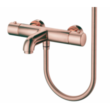 Badkraan set Mila Geb. Koper Exclusieve Thermostatische Badkranen met Handdouche