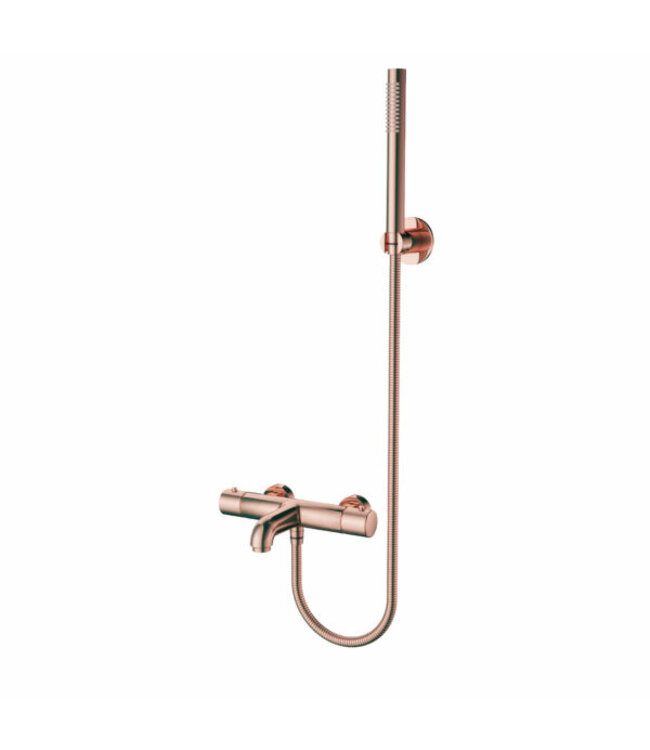 Badkraan set Mila Geb. Goud Exclusieve Thermostatische Badkranen met Handdouche